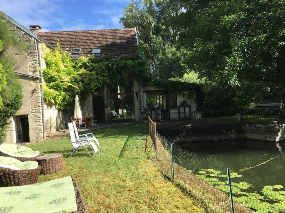 Vila Magnifique Moulin Proche Chablis, Jacuzzi Et Riviere Annay-sur-Serein Exteriér fotografie