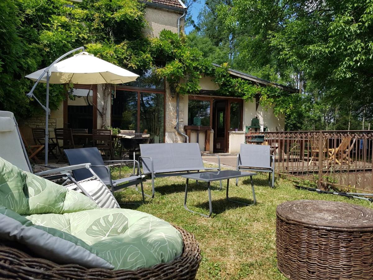 Vila Magnifique Moulin Proche Chablis, Jacuzzi Et Riviere Annay-sur-Serein Exteriér fotografie